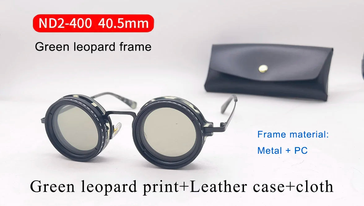 Retro ND9 Adjustable Dimming Polarized Sunglasses – Unisex UV400 Protection