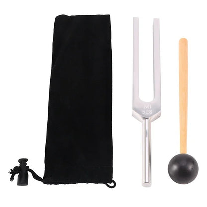 Sound Healing Tuning Fork Set – 4-Pack (128Hz–528Hz) with Mallet for Chakra & Vibration Therapy