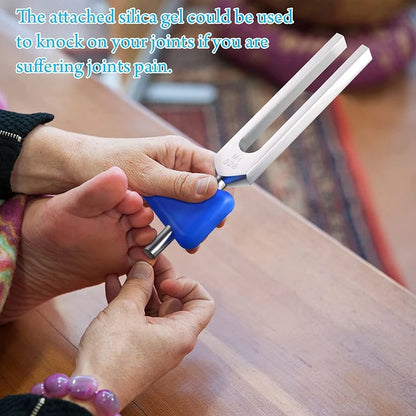 Sound Healing Tuning Fork Set – 4-Pack (128Hz–528Hz) with Mallet for Chakra & Vibration Therapy