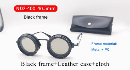 Retro ND9 Adjustable Dimming Polarized Sunglasses – Unisex UV400 Protection