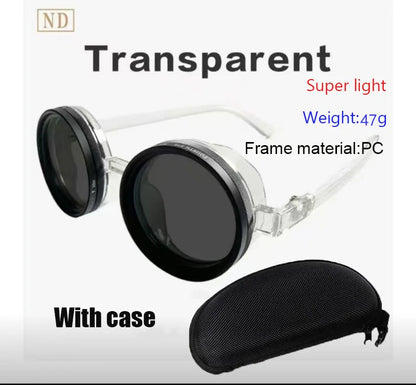 Retro ND9 Adjustable Dimming Polarized Sunglasses – Unisex UV400 Protection