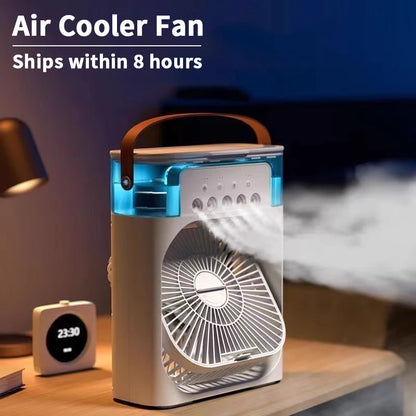CoolCube™ 3-in-1 Mini Air Cooler – Portable Fan, Humidifier & AC with 7-Color LED