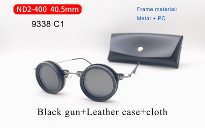 Retro ND9 Adjustable Dimming Polarized Sunglasses – Unisex UV400 Protection