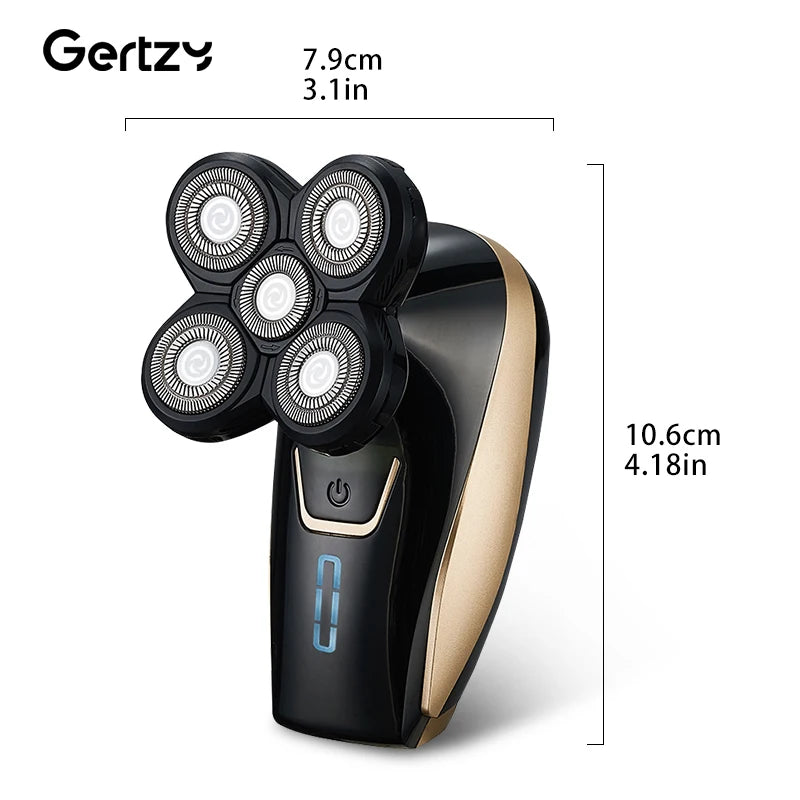 Men’s Smooth Shave Grooming Kit – 5-in-1 Rechargeable Head & Beard Trimmer