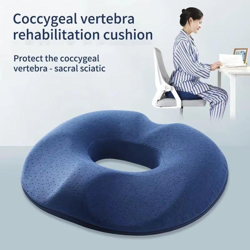💺 Memory Cotton Office Seat Cushion – Tailbone & Post-Surgery Relief
