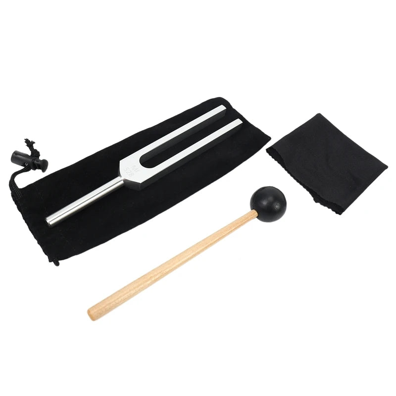 Sound Healing Tuning Fork Set – 4-Pack (128Hz–528Hz) with Mallet for Chakra & Vibration Therapy